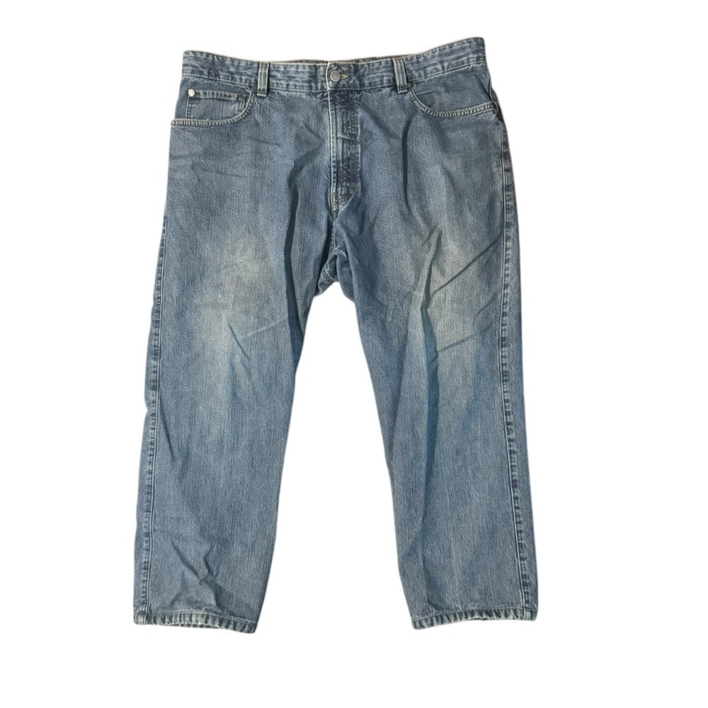 Ermenegildo Zegna Blue 5 Pocket Straight Leg Jeans Mens Size 40x27 Made In Italy